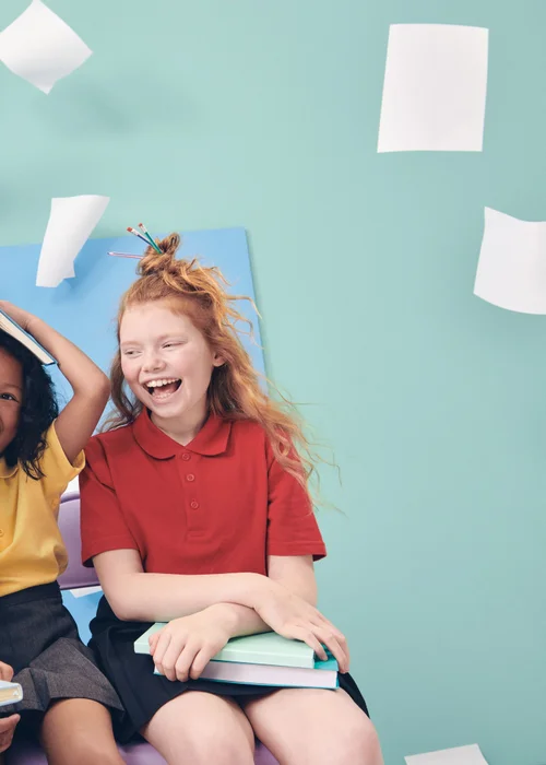 Kids 2 Pack Red School Polo Shirts (3-13yrs) - Age 3 Years Image 3