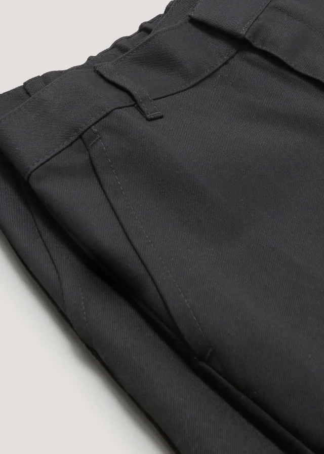 Boys 2 Pack Black Slim Fit School Trousers (3-16yrs)