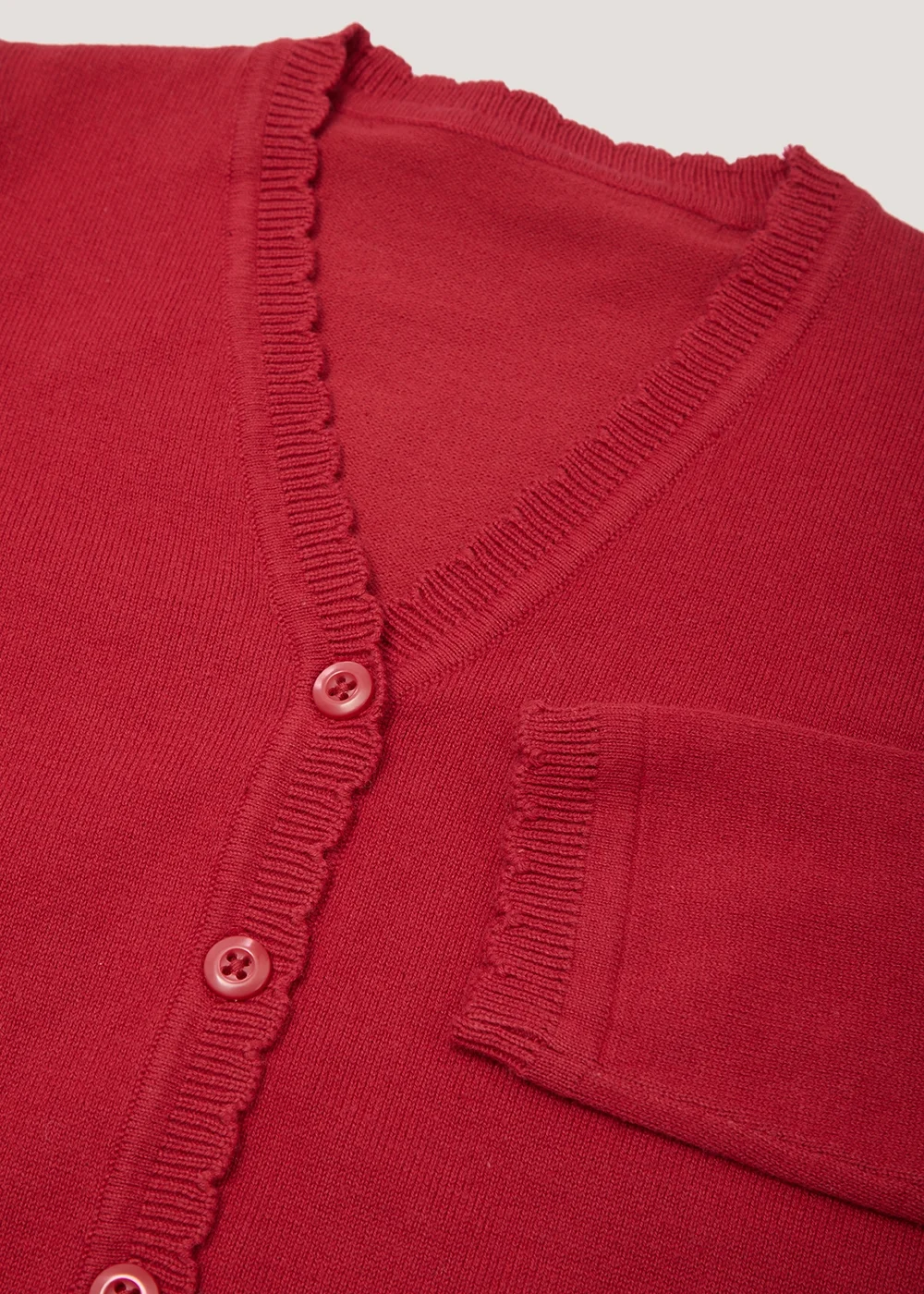 Girls 2 Pack Red School Cardigans (3-13yrs) - Age 4 Years Image 2