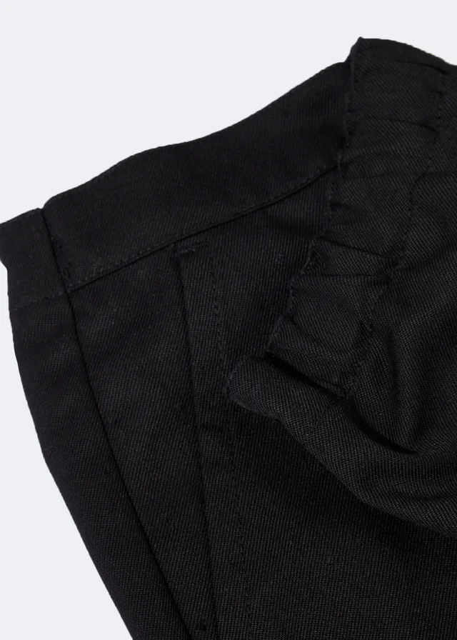 Boys 2 Pack Black Pull On School Trousers (3-11yrs)