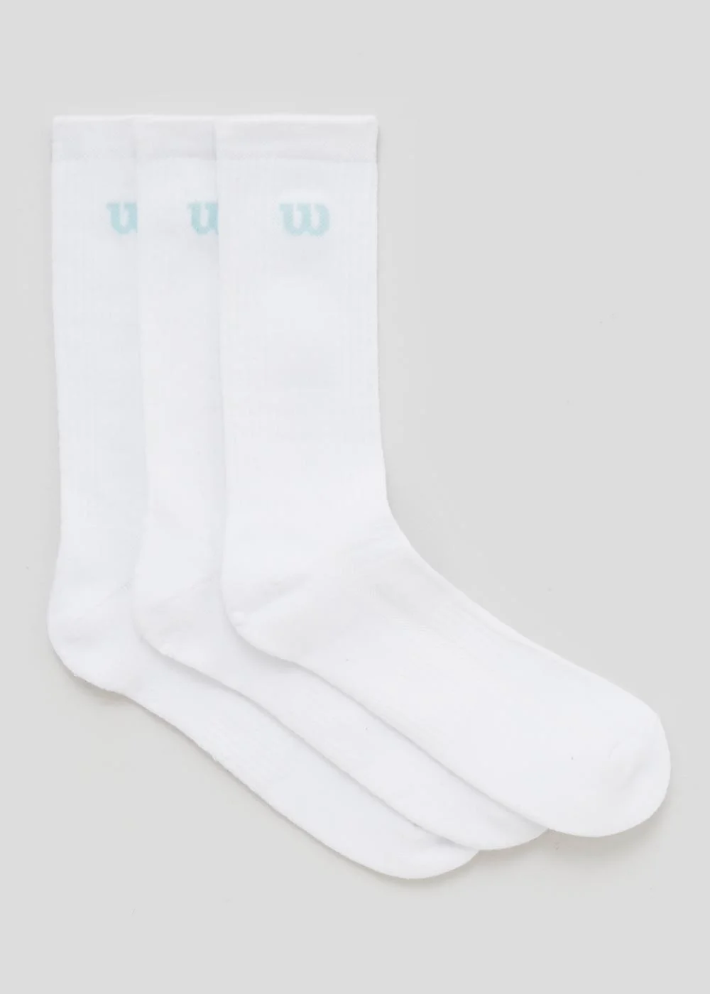 3 Pack White Wilson Sports Socks - Sizes 6-11 Image 1