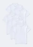 Kids 5 Pack White School Polo Shirts (3-16yrs) - Age 3 Years Image 1