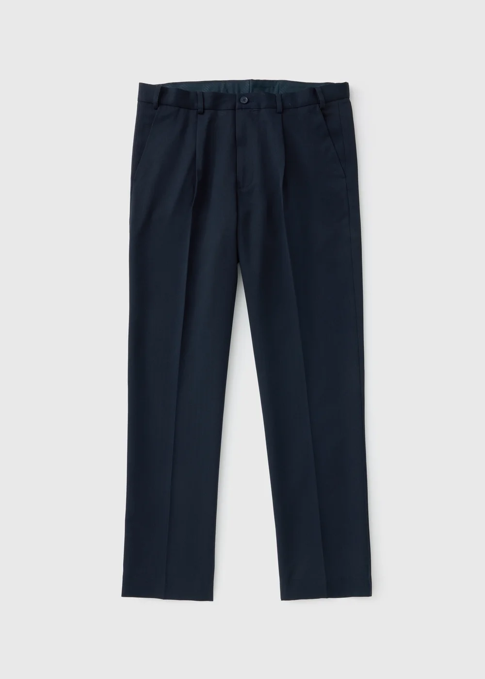 Taylor & Wright Navy Regular Fit Flexi Waist Trousers - 32 Waist 29 Leg Image 5