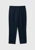 Taylor & Wright Navy Regular Fit Flexi Waist Trousers - 32 Waist 29 Leg Image 5