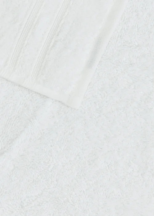 4 Pack White 100% Egyptian Cotton Face Cloths Image 2