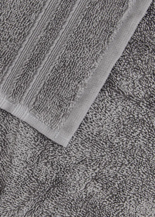 4 Pack Dark Grey 100% Egyptian Cotton Face Cloths Image 2