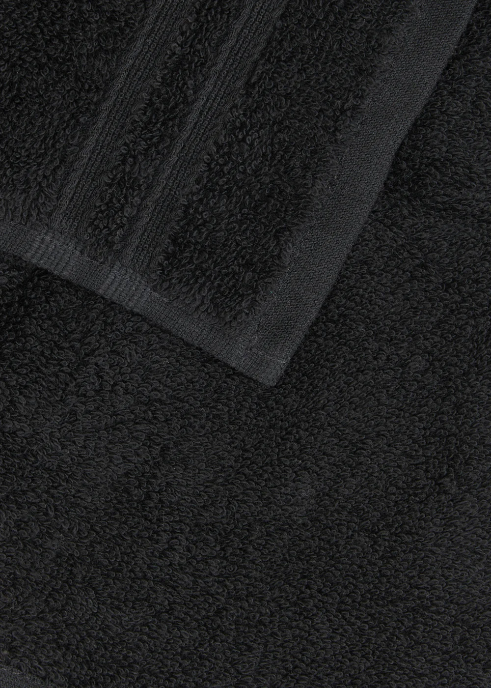 4 Pack Black 100% Egyptian Cotton Face Cloths Image 2