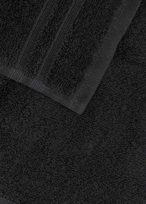 4 Pack Black 100% Egyptian Cotton Face Cloths Image 2