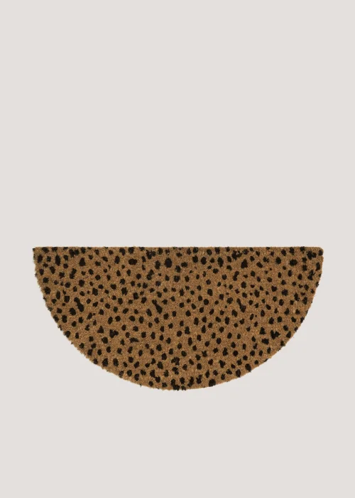 Dash Print Semi Circle Doormat Image 1