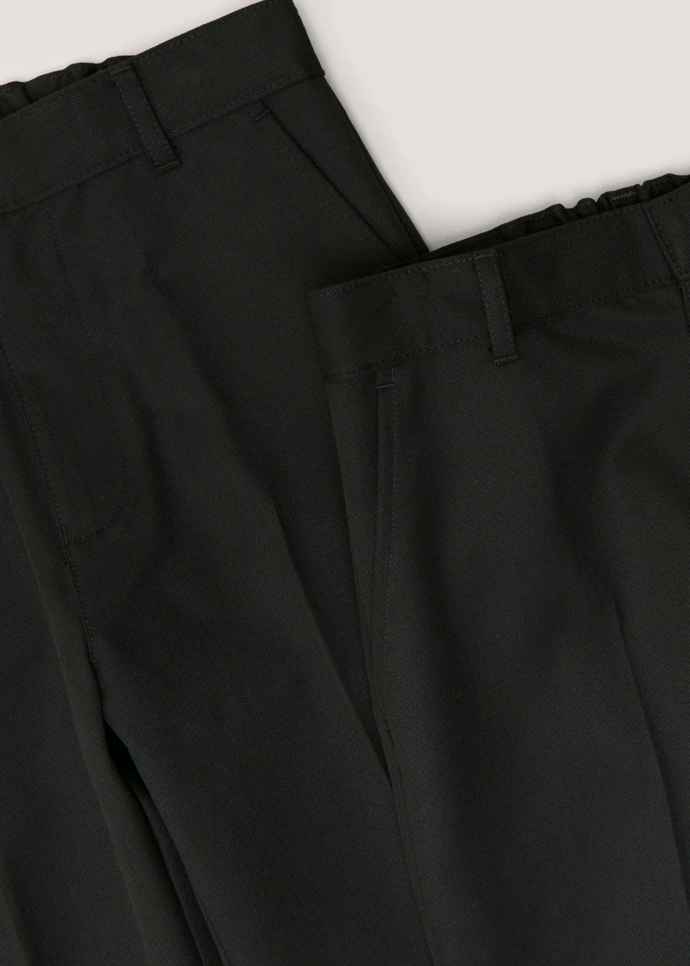 Boys 2 Pack Black Regular Fit Long Length School Trousers (3-16yrs) - Age 3 Years Image 2