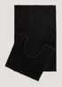 Black Quick Dry Bath & Pedestal Mat Image 1