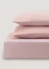 Pink Super Soft Fitted Bed Sheet & Pillowcase Bundle - Single Image 1