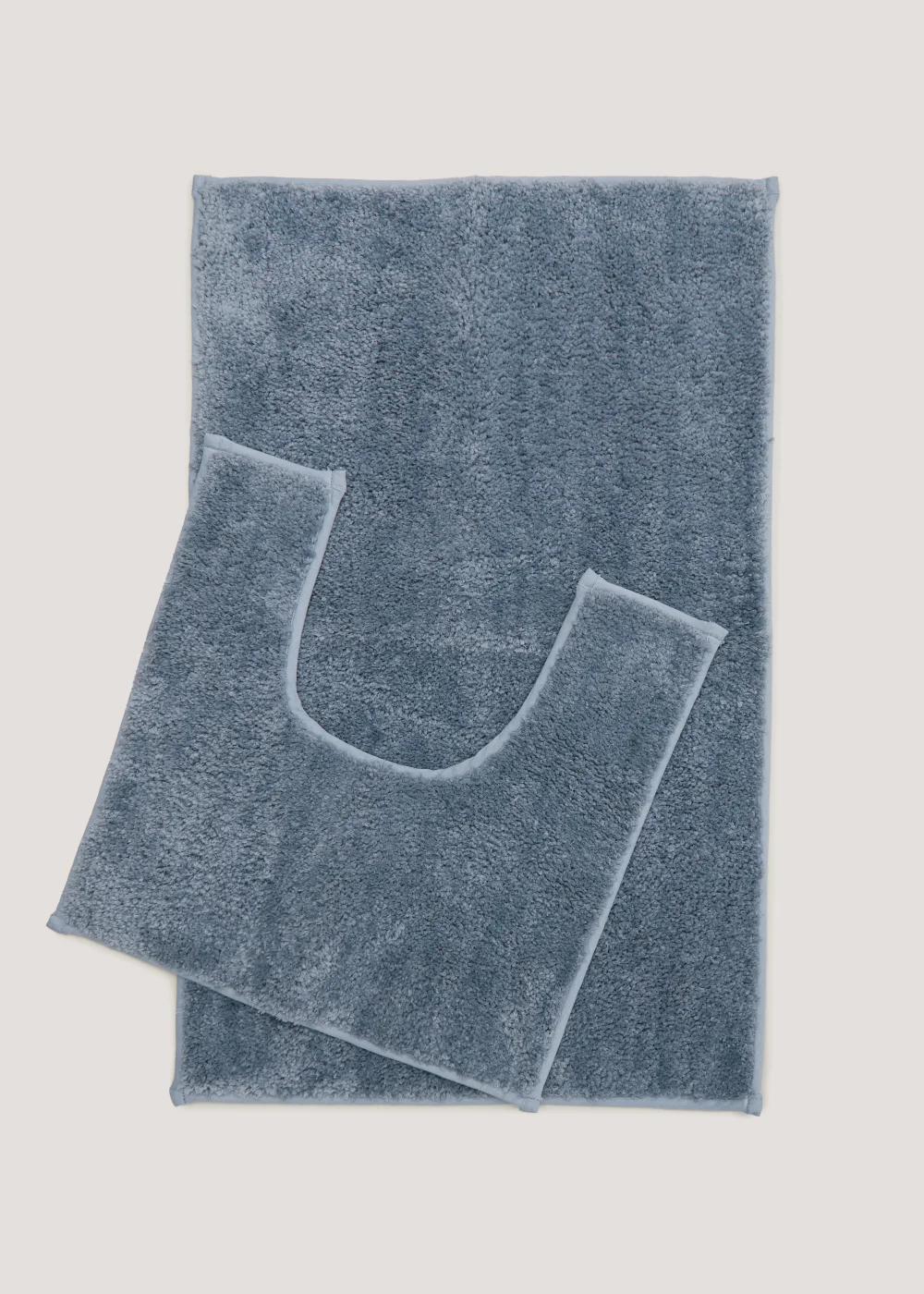 Blue Quick Dry Bath & Pedestal Mat Image 1