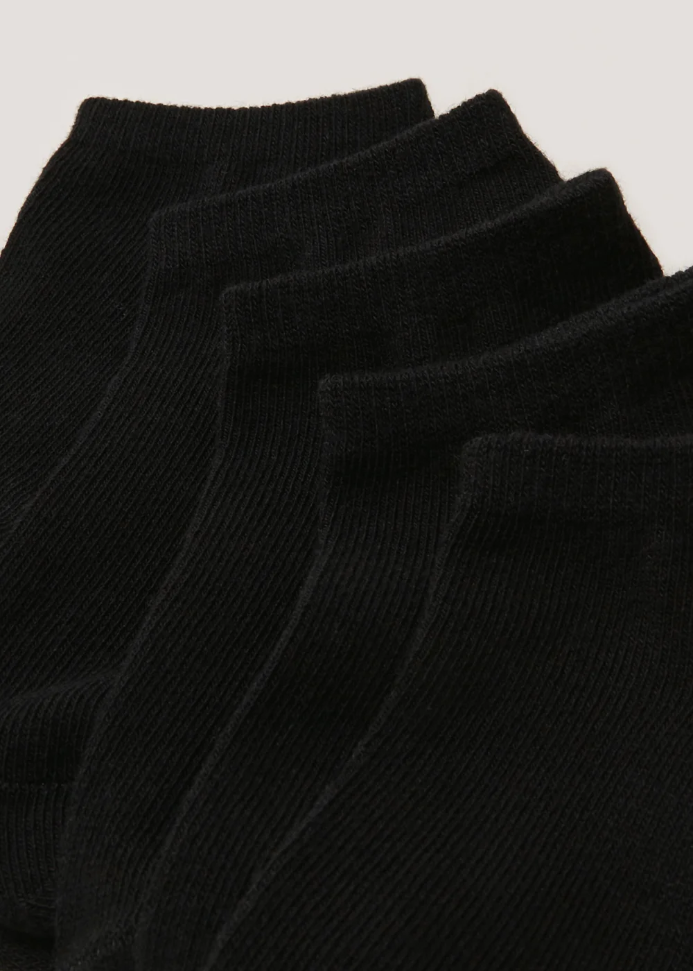 Kids 5 Pack Black Trainer Socks (Younger 6-Older 5.5) - Sizes 6 - 8.5 Image 2