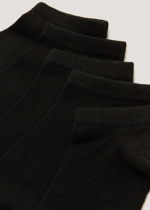 5 Pack Soft Touch Bamboo Trainer Socks - One Size Image 2