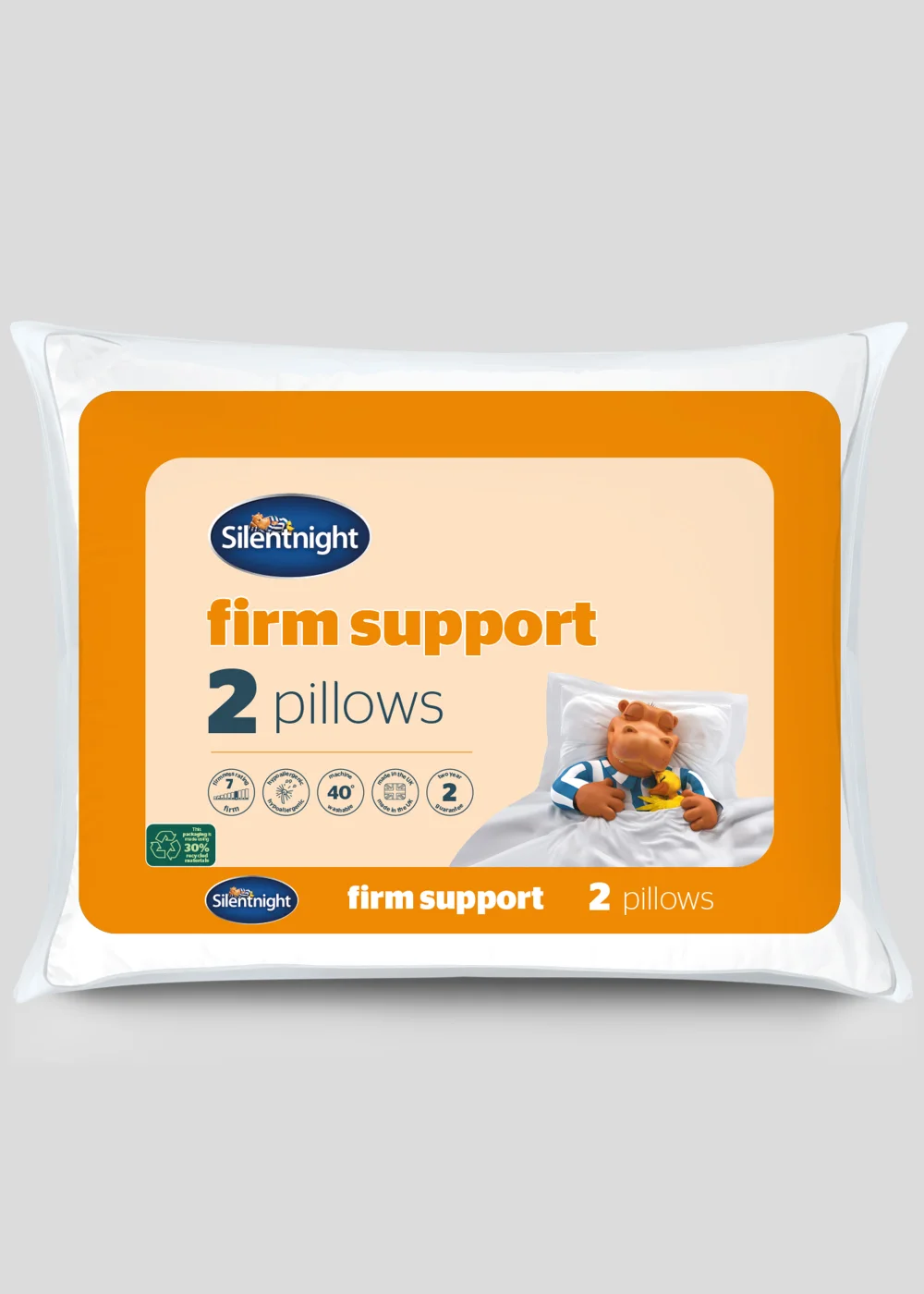 Silentnight Firm Support Pillow Pair Image 1
