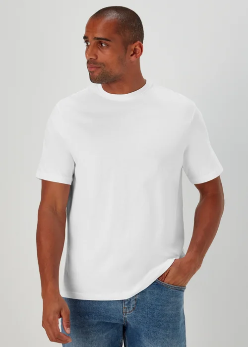 3 Pack Essential White T-Shirts - Small Image 2