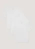 3 Pack Essential White T-Shirts - Small Image 1