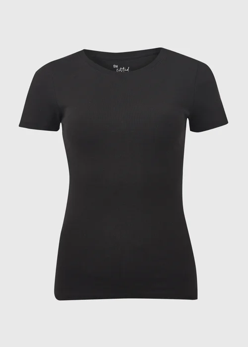 Black Short Sleeve Fitted T-Shirt - 8 Image 5
