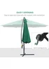 Outsunny Garden Banana Parasol Cantilever Umbrella (3m) - No Size Image 4