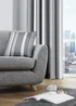 Fusion Whitworth Stripe Grey Filled Cushion (43cm x 43cm) - One Size Image 3