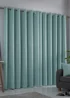 Fusion Strata Dimout Blue Eyelet Curtains - 46W X 54D (116x137cm) Image 3