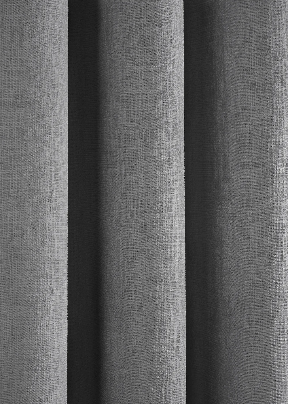 Fusion Strata Dimout Silver Eyelet Curtains - 46W X 54D (116x137cm) Image 4