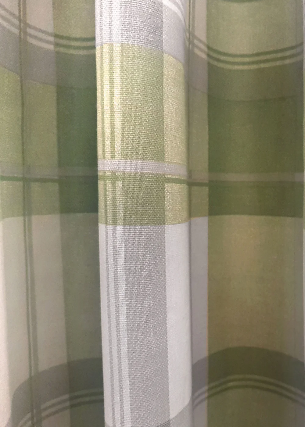 Fusion Balmoral Check Green Eyelet Curtains - 46W X 54D (116x137cm) Image 5
