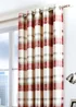 Fusion Balmoral Check Red Eyelet Curtains - 46W X 54D (116x137cm) Image 2