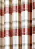 Fusion Balmoral Check Red Eyelet Curtains - 46W X 54D (116x137cm) Image 5