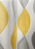 Fusion Lennox Grey and Yellow Eyelet Curtains - 46W X 54D (116x137cm) Image 3