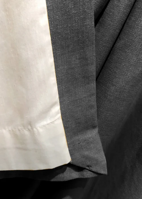 Fusion Sorbonne Grey Eyelet Curtains - 46W X 90D (117x229cm) Image 4