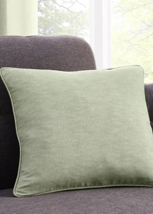 Fusion Sorbonne Green Filled Cushion - One Size Image 1