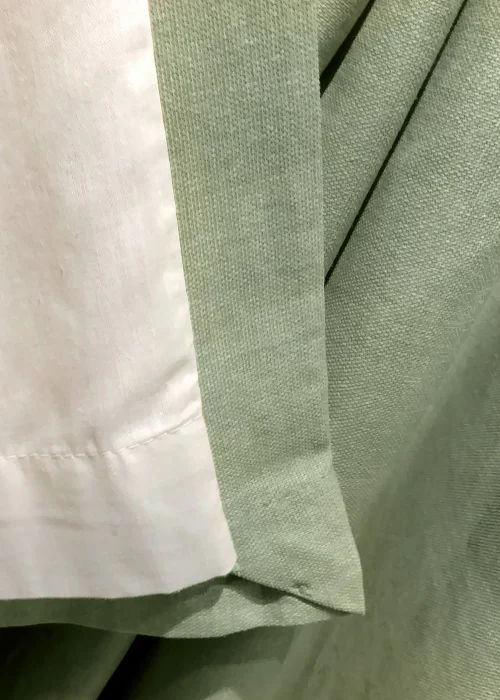 Fusion Sorbonne Green Eyelet Curtains - 90W X 90D (229x229cm) Image 4