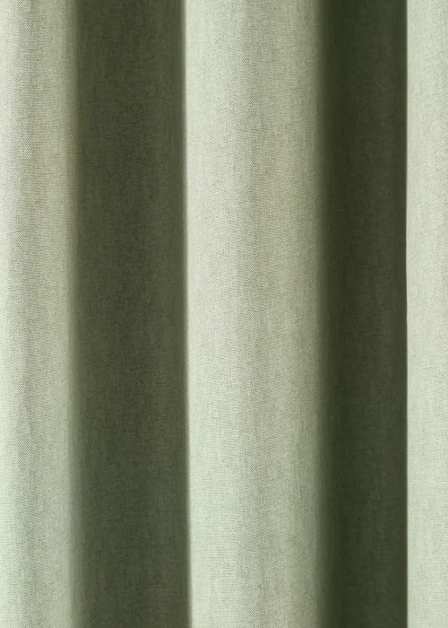 Fusion Sorbonne Green Eyelet Curtains - 90W X 90D (229x229cm) Image 3