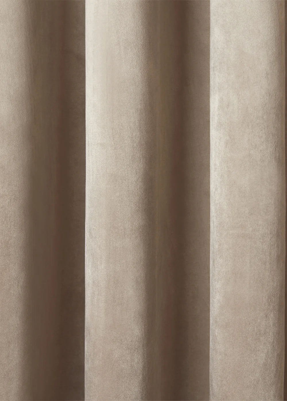 Laurence Llewelyn-Bowen Montrose Velvet Blackout Beige Eyelet Curtains - 46W X 54D (116x137cm) Image 3