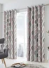 Fusion Lennox Pink Eyelet Curtains - 46W X 54D (116x137cm) Image 1