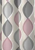 Fusion Lennox Pink Eyelet Curtains - 46W X 54D (116x137cm) Image 3