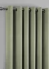 Fusion Strata Dimout Green Eyelet Curtains - 46W X 54D (116x137cm) Image 3