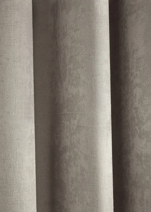 Fusion Strata Dimout Natural Eyelet Curtains - 46W X 54D (116x137cm) Image 4