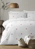 Appletree Dot Garden Pink Duvet Cover Set - Single Image 1