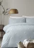 Appletree Dot Garden Blue Duvet Cover Set - Single Image 1