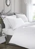 Appletree 200 Thread Count Plain Dye White Duvet Cover Set - Single Image 1