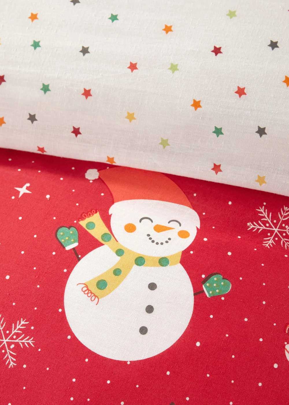 Fusion Christmas Elf & Santa Red Duvet Cover - Single Image 2