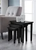 Julian Bowen Cleo Nest Of Tables Black (46 x 48 x 33 cm) - No Size Image 2