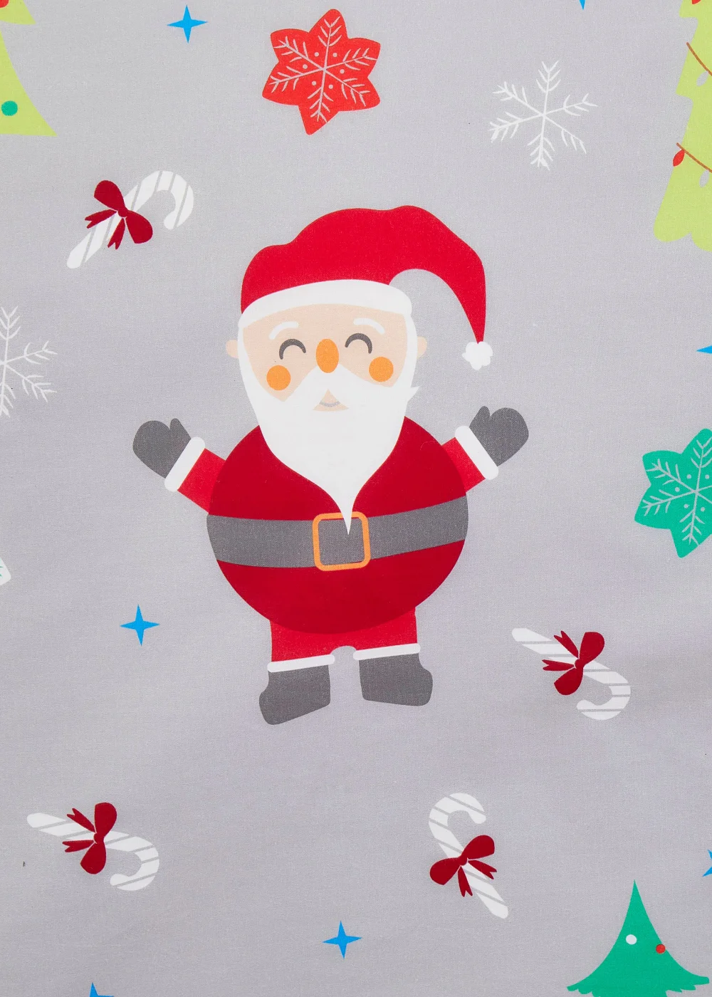 Fusion Christmas Elf & Santa Grey Duvet Cover - Single Image 4