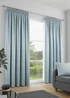 Fusion Galaxy Dimout Blue Pencil Pleat Curtains - 90W X 90D (229x229cm) Image 1