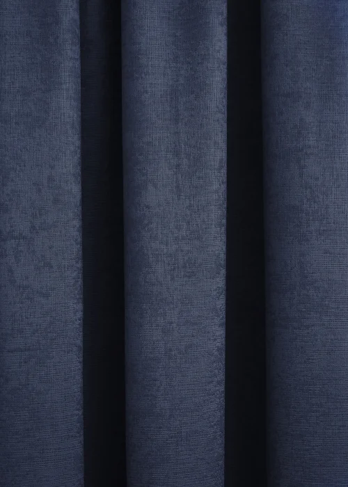 Fusion Galaxy Dimout Navy Pencil Pleat Curtains - 46W X 54D (116x137cm) Image 3