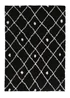 Homemaker Black Snug Shaggy Diamond Rug - 120 x 170 Image 2