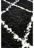Homemaker Black Snug Shaggy Diamond Rug - 120 x 170 Image 3